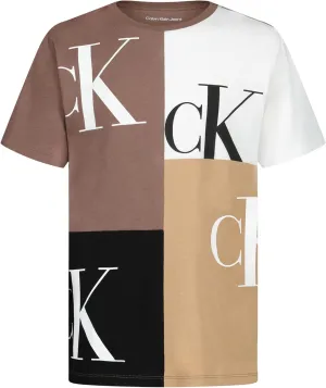 Calvin Klein Boys' Short Sleeve Fashion Graphic Crew Neck T-Shirt, Comfortable, Relaxed Fit
