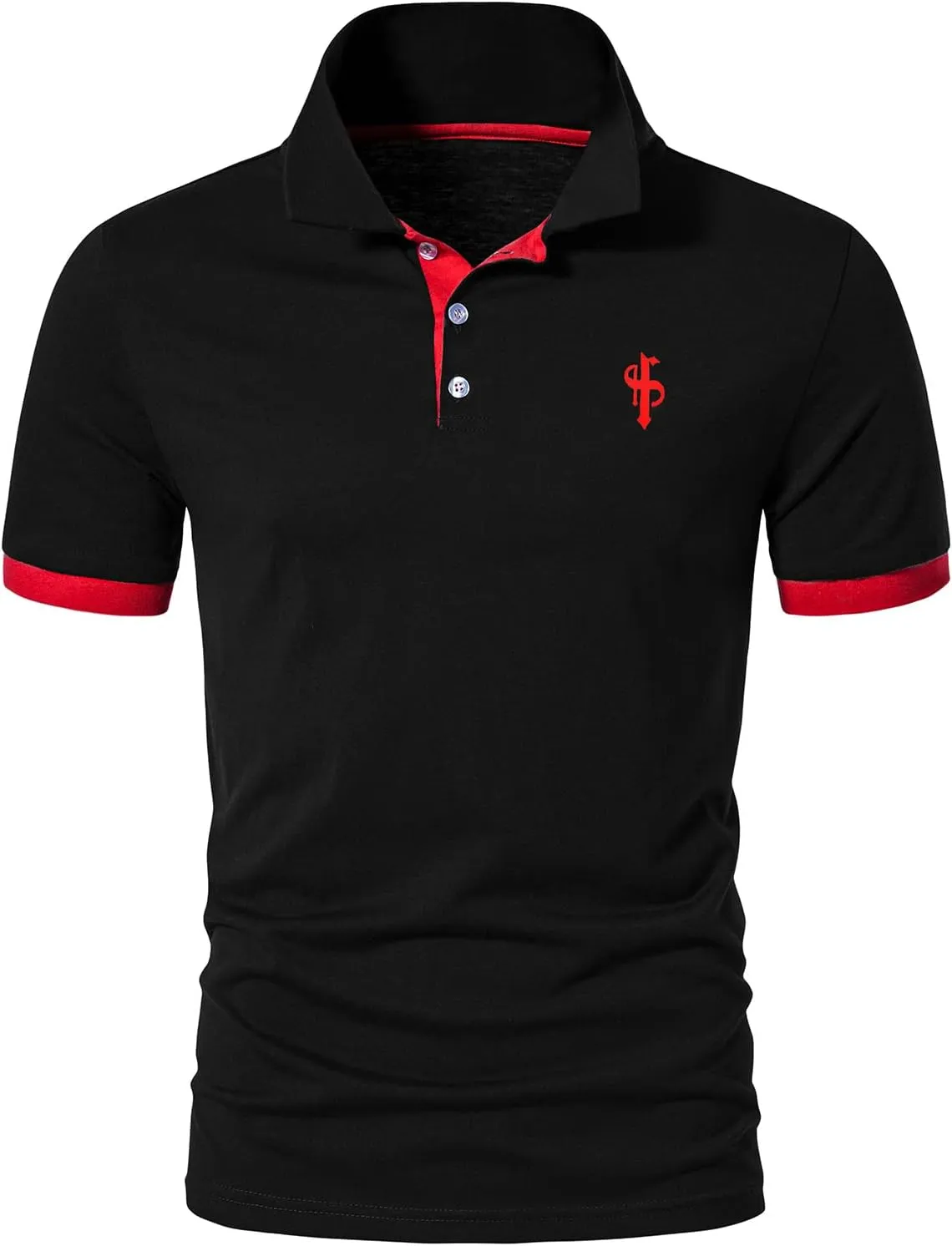 CEHT Mens Polo Shirts Short Sleeve Cotton Golf Polo Shirts for Men Slim Fit Casual Tops