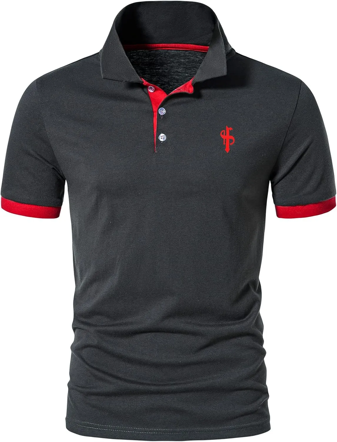 CEHT Mens Polo Shirts Short Sleeve Cotton Golf Polo Shirts for Men Slim Fit Casual Tops