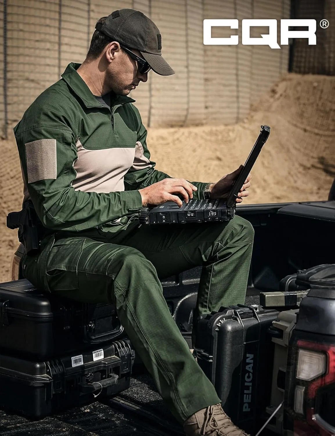 CQR Men's Tactical Pants, Water Resistant Ripstop Cargo Pants, Lightweight EDC Work Hiking Pants, Outdoor Apparel
