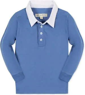 Hope & Henry Boys' Long Sleeve Rugby Polo Shirt