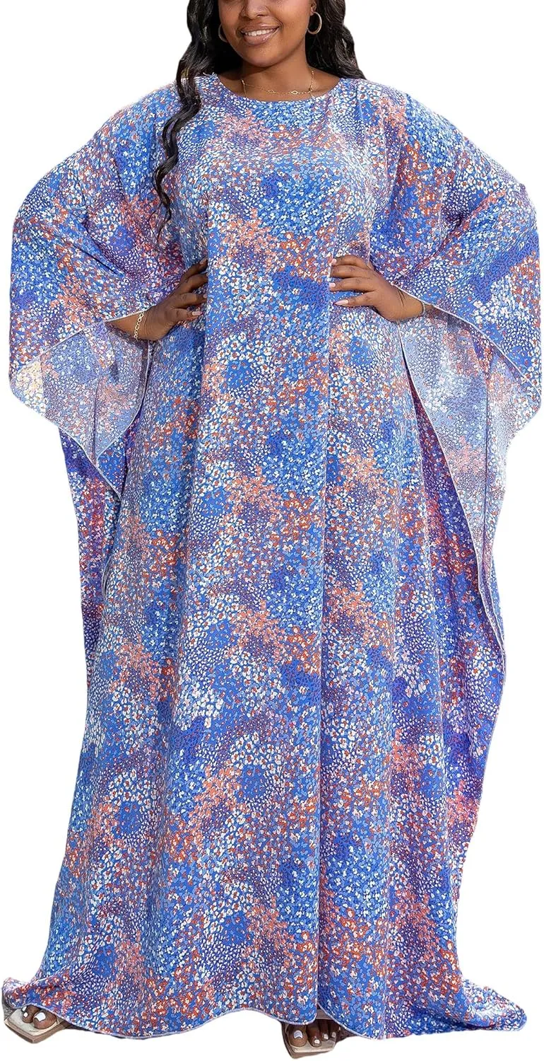 KINIKO Plus Size Kaftan Dresses for Women Caftan Bathing Suit Cover Up Casual Maxi Beach Loungewear Kimono