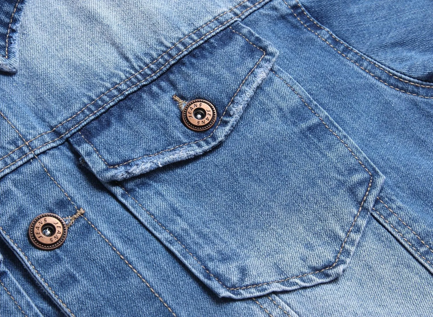 LZLER Men's Denim Jackets Distressed Destroyed Classic Vintage Slim Fit Ripped 2024 Fashion Trendy Trucker Jean Jackets
