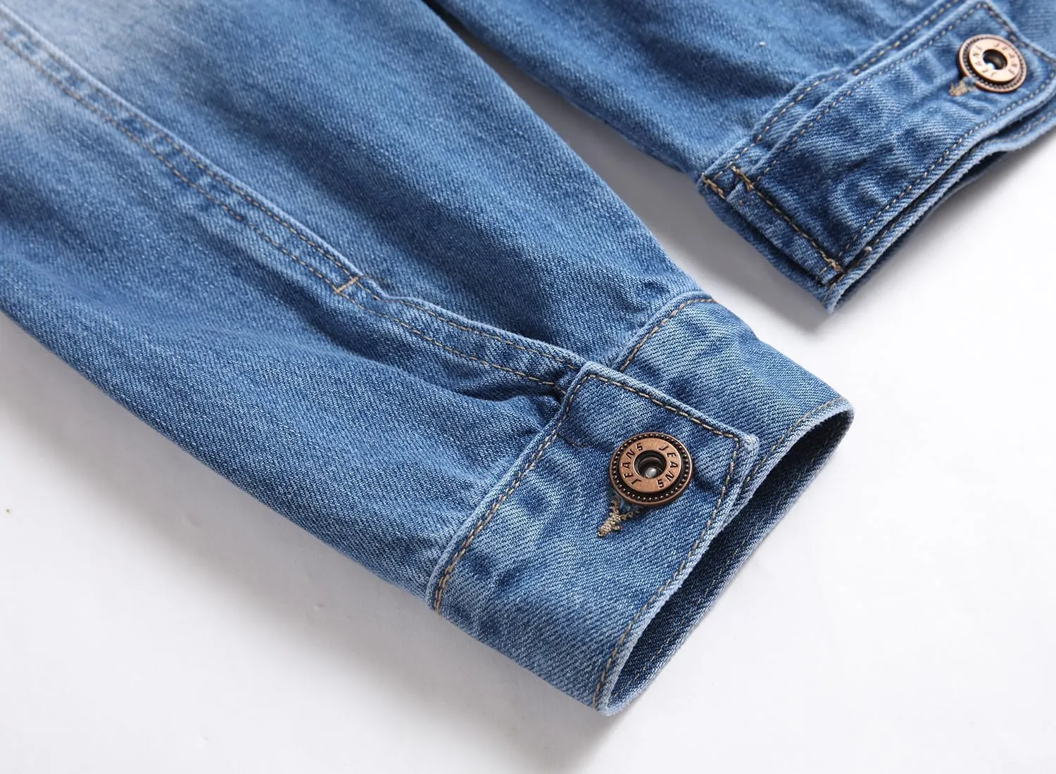 LZLER Men's Denim Jackets Distressed Destroyed Classic Vintage Slim Fit Ripped 2024 Fashion Trendy Trucker Jean Jackets