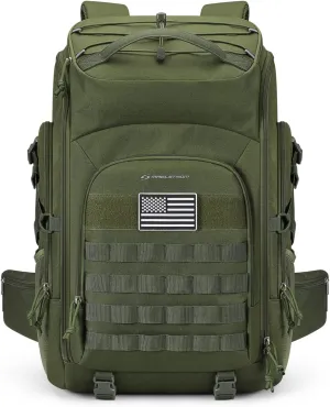 Maelstrom Tactical Backpack for Men, 40L Military Backpack,Water Resistant Assault Pack for Women, 3-Day Bug Out Bag for Hiking, Camping, Gym with Molle System-Army Green