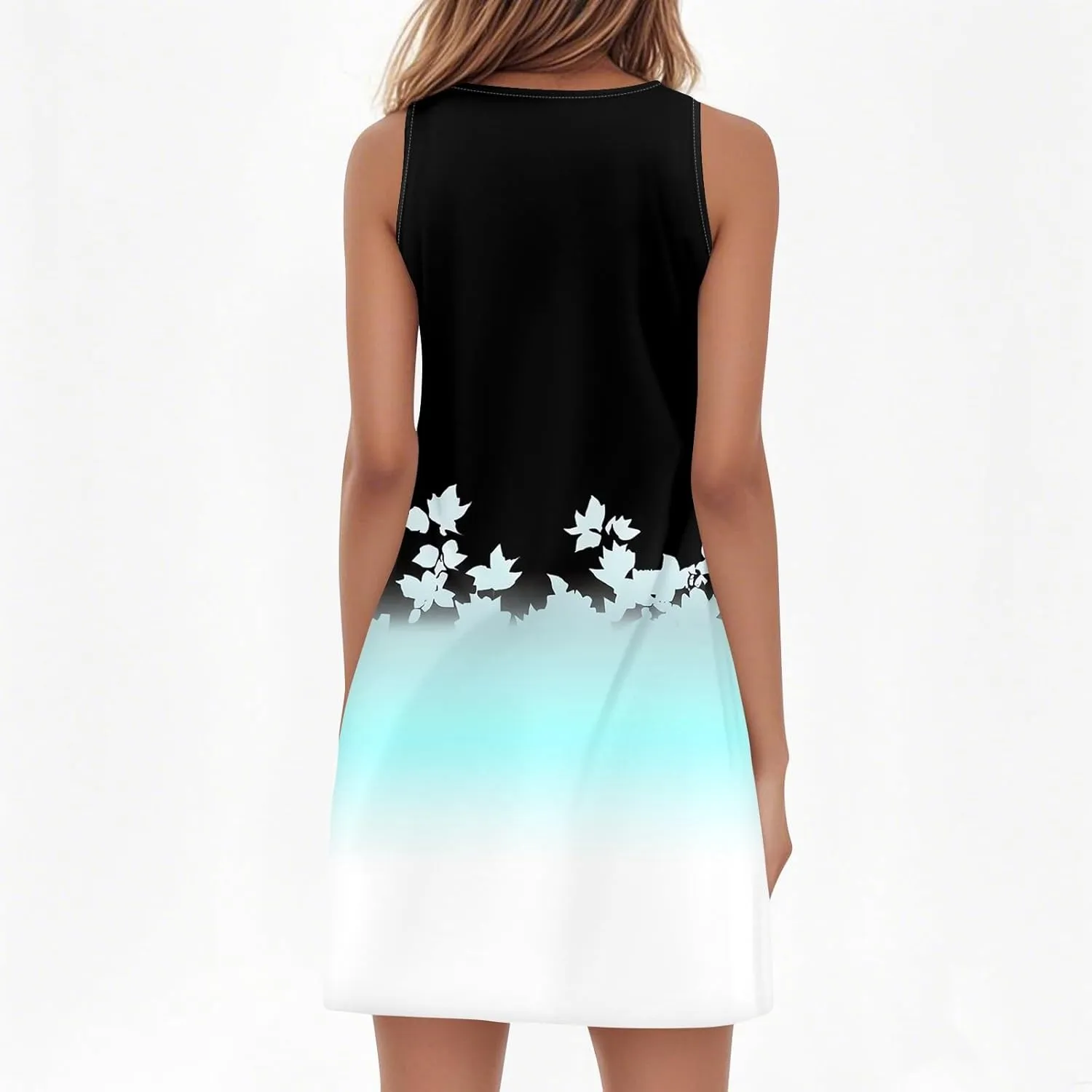 Summer Beach Vacation Clothes Spring Dresses for Women 2025 Sleeveless V Neck Loose Casual Sundresses