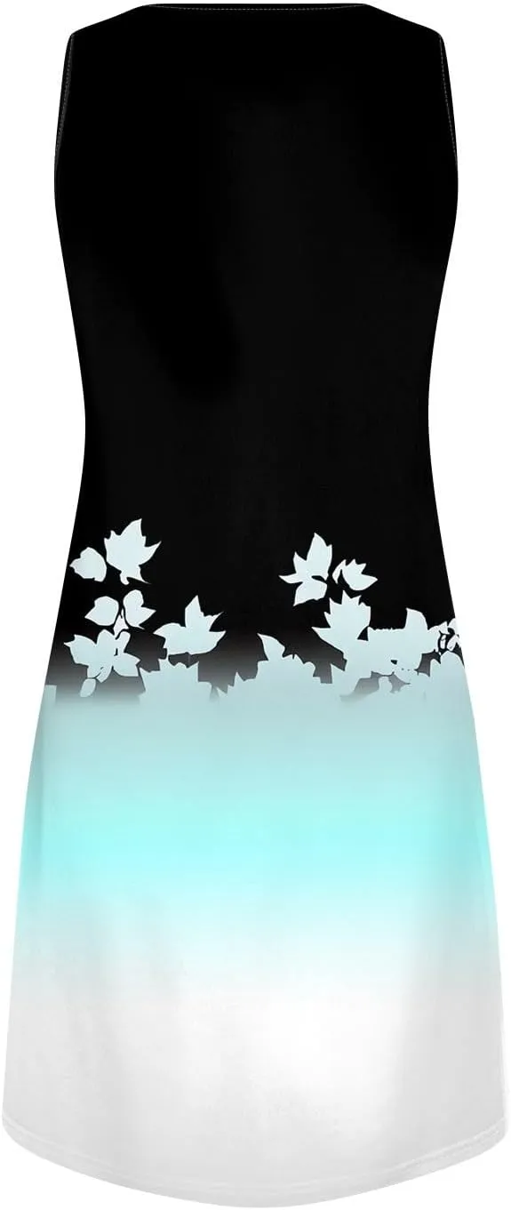 Summer Beach Vacation Clothes Spring Dresses for Women 2025 Sleeveless V Neck Loose Casual Sundresses