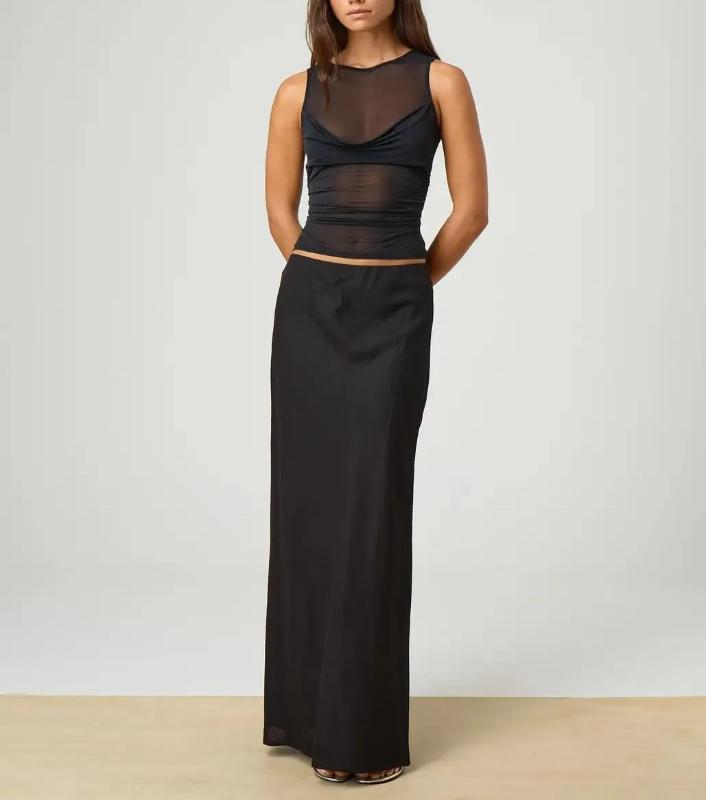 Women Sheer Mesh Tank Top Sleeveless See Through Camisole Layering Undershirt Sexy Summer Y2k Going Out Cami Tops